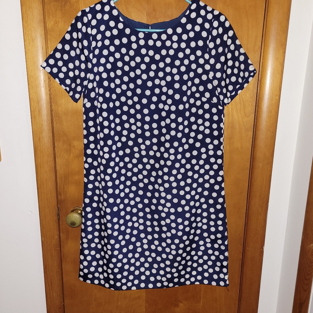 J. CREW Polka Dot Shift Dress